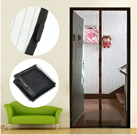 Magic Mesh Magnetic Screen Door - Magic Mesh Deluxe- Hands Free Magnetic Screen Door, Mesh Curtain Keeps Bugs Out
