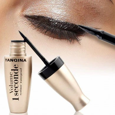 Yanqina Volume 1 Seconde Waterproof Mascara & Eyeliner – Smudge Proof Long Lasting Eye Makeup (Single / Combo)