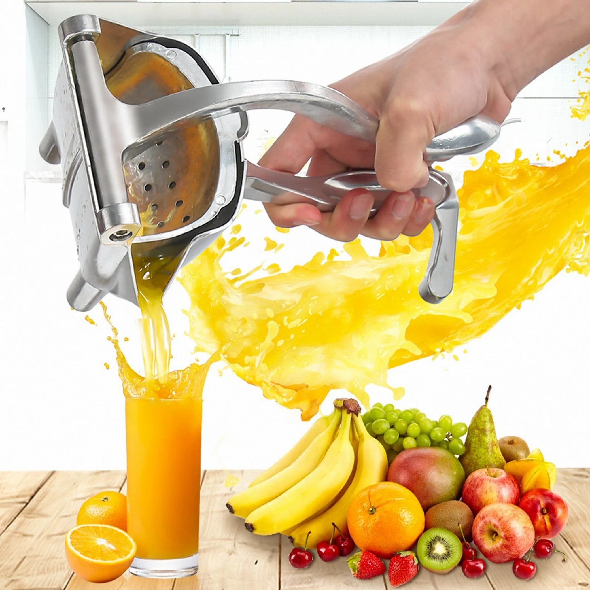Manual Hand Press Juicer Squeezer Household Fruit Juicer Extractor – Easy Citrus Juice Maker