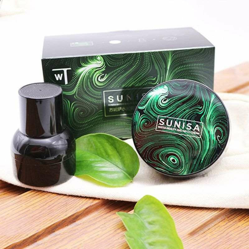 SUNISA Mushroom Head Air Cushion BB CC Cream – Waterproof Foundation Base with Sponge