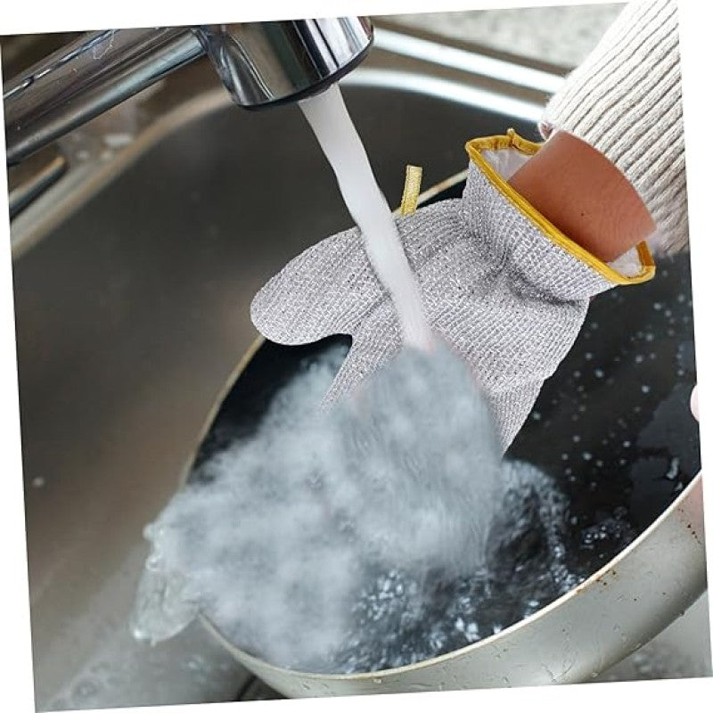 Miracle Cleaning Cloth with Glove – Multipurpose Wire Dishwashing Gloves & Rags