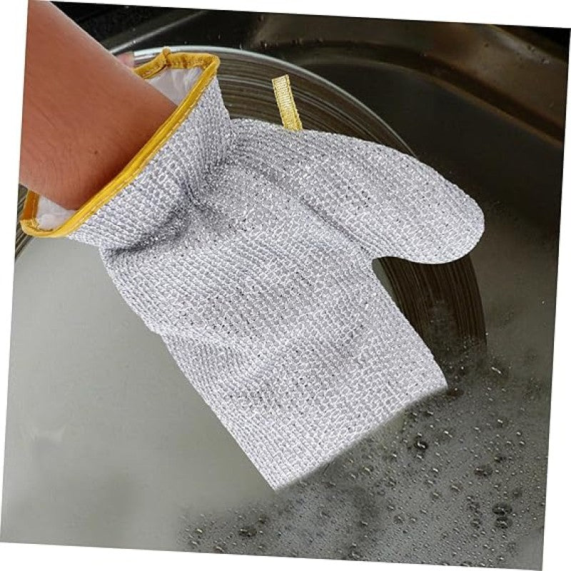 Miracle Cleaning Cloth with Glove – Multipurpose Wire Dishwashing Gloves & Rags