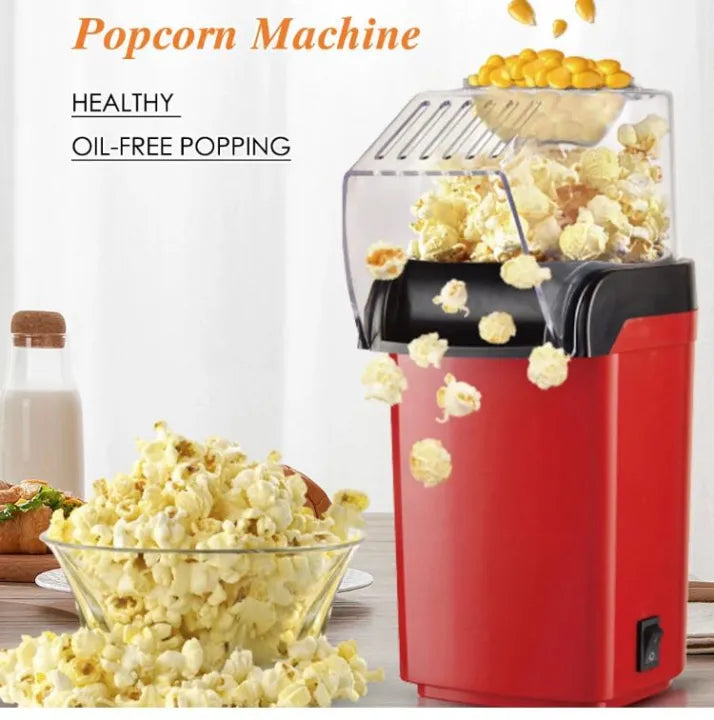 Popcorn Maker - Mini Electric Popcorn Maker - Oil Free Popcorn Maker - Popcorn Maker For Kids - Portable Popcorn Maker - Hot Air Popping