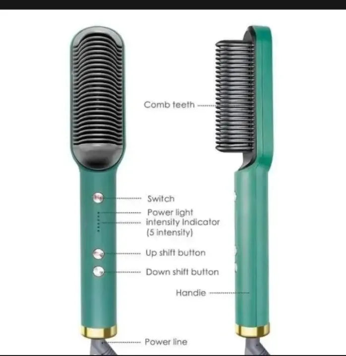 Hot Hair Straightener Brush & Styler | 909 Brush Hair Straightener Brush For Girls Comb Style | Hair Styling Hair Comb Brush Multi Color