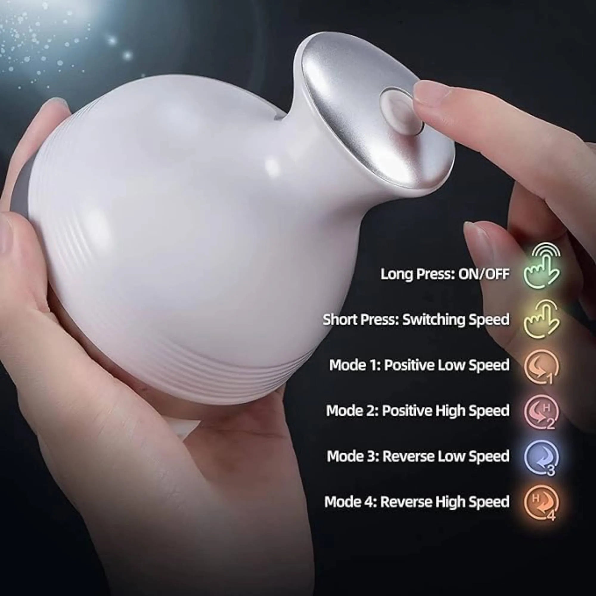 Electric Scalp Massager | Cat Claw Head Massager, Electric Head Massager, Wireless Scalp Massager, Long Grasping Hand Scalp Massager, Automatic Rotate Massager, Portable Silicon Head Muscle Relaxing Device, Handheld Head Scratcher, Handheld Head Scratcher