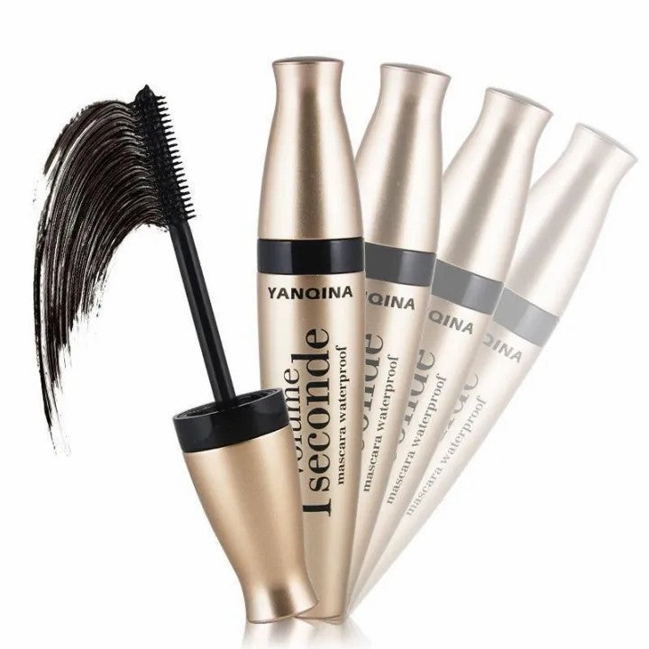 Yanqina Volume 1 Seconde Waterproof Mascara & Eyeliner – Smudge Proof Long Lasting Eye Makeup (Single / Combo)