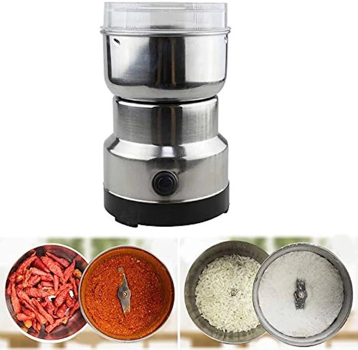 Electric Coffee & Spice Grinder – 4 Blades, Heavy Duty Mini Coffee Machine - Stainless Steel Electric Dry Mill RAF R-7113 – Spice, Masala & Coffee Grinder – 300W