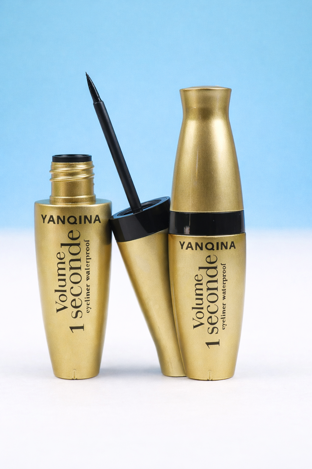 Yanqina Volume 1 Seconde Waterproof Mascara & Eyeliner – Smudge Proof Long Lasting Eye Makeup (Single / Combo)