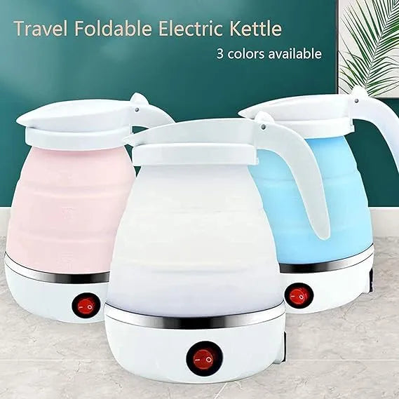 Foldable Electric Kettle 600 Watt 0.6 Litter - Foldable Silicon Portable Mini Travel Kettle Food Grade Heater for Boiling Water To Quickly Foldable Electric Kettle 600 Watt 0.6 Litter