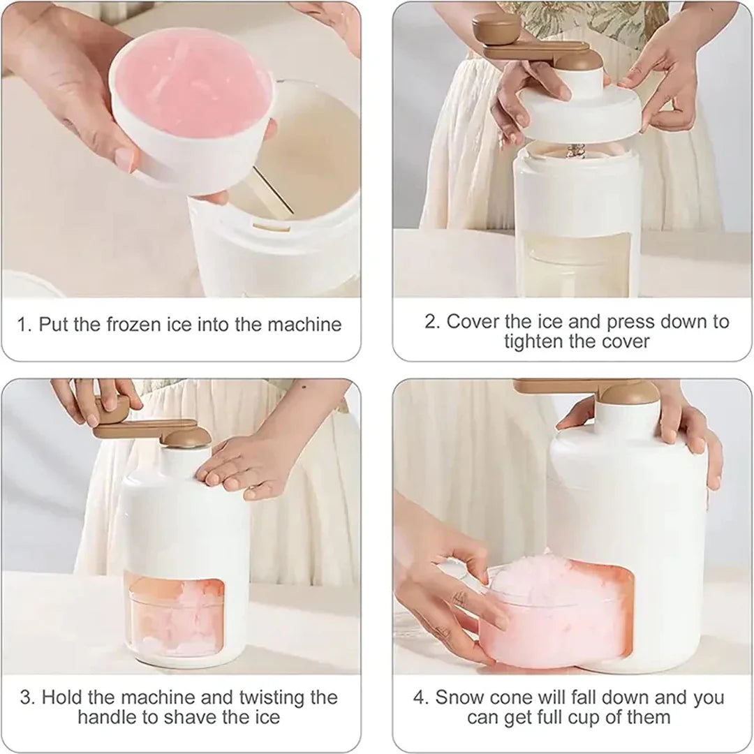 Manual Ice Crusher Gola Maker - Portable Ice Crusher Gola Ganda Machine - Kitchen Gadgets