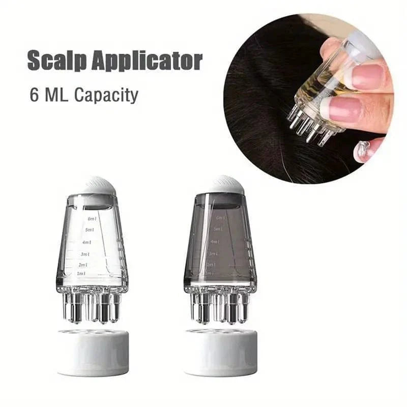 Mini Portable Oil Scalp Applicator - Hair Oil Applicator Bottle Scalp Massager - Oil 6 ml