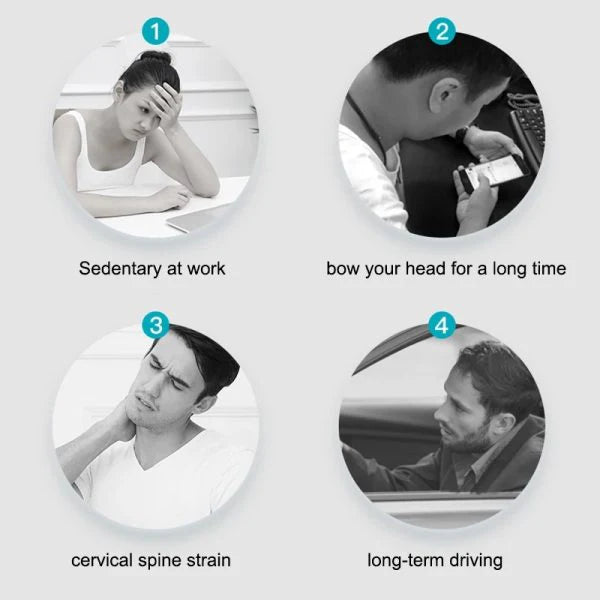 Neck Massager, Trigger Point Roller Massager for Pain Relief deep Tissue Handheld Shoulder Massager Tool with 6 Balls Massage Point Suitable for Legs Waist Neck and Shoulder Relaxer