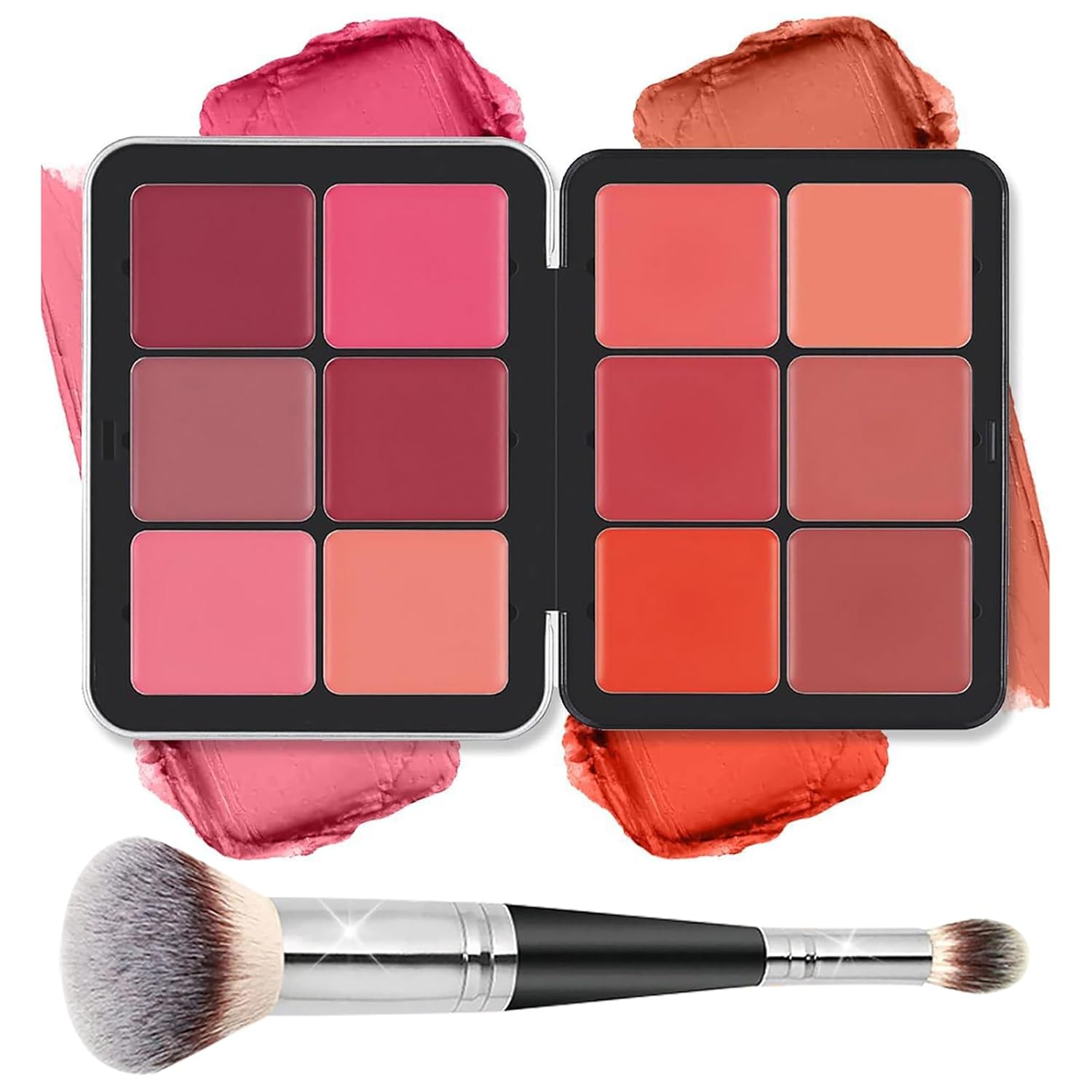 CARLA SECRET BLUSH AND CONCEALER PALLET - 12-Color Blush & Highlighter Palette – Long-Wear, Blendable, Matte Finish