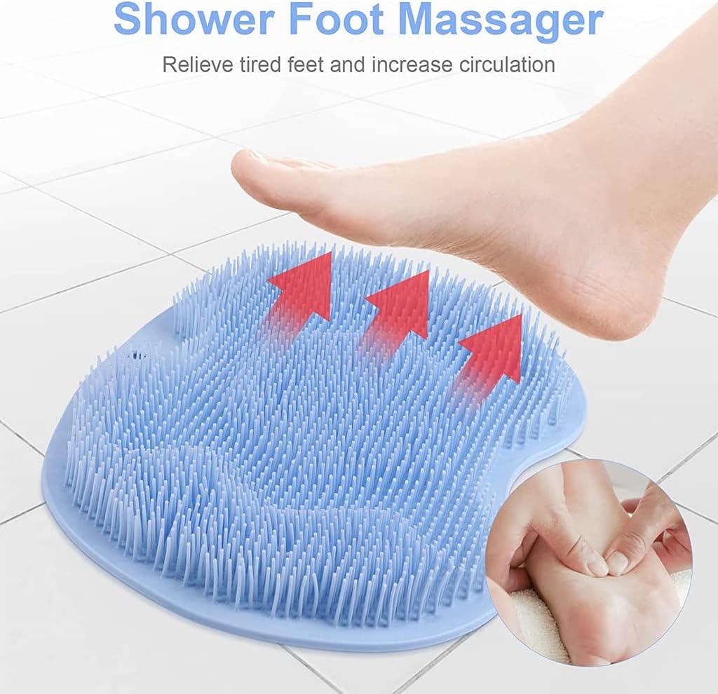 High Quality - Silicone Back Scrubber Soft Loofah Bath Body / Foot & Hand Exfoliating Massage For Shower Body Cleaning Bathroom Shower Scrubber - Suitable for Women, Men, Kids Shower
