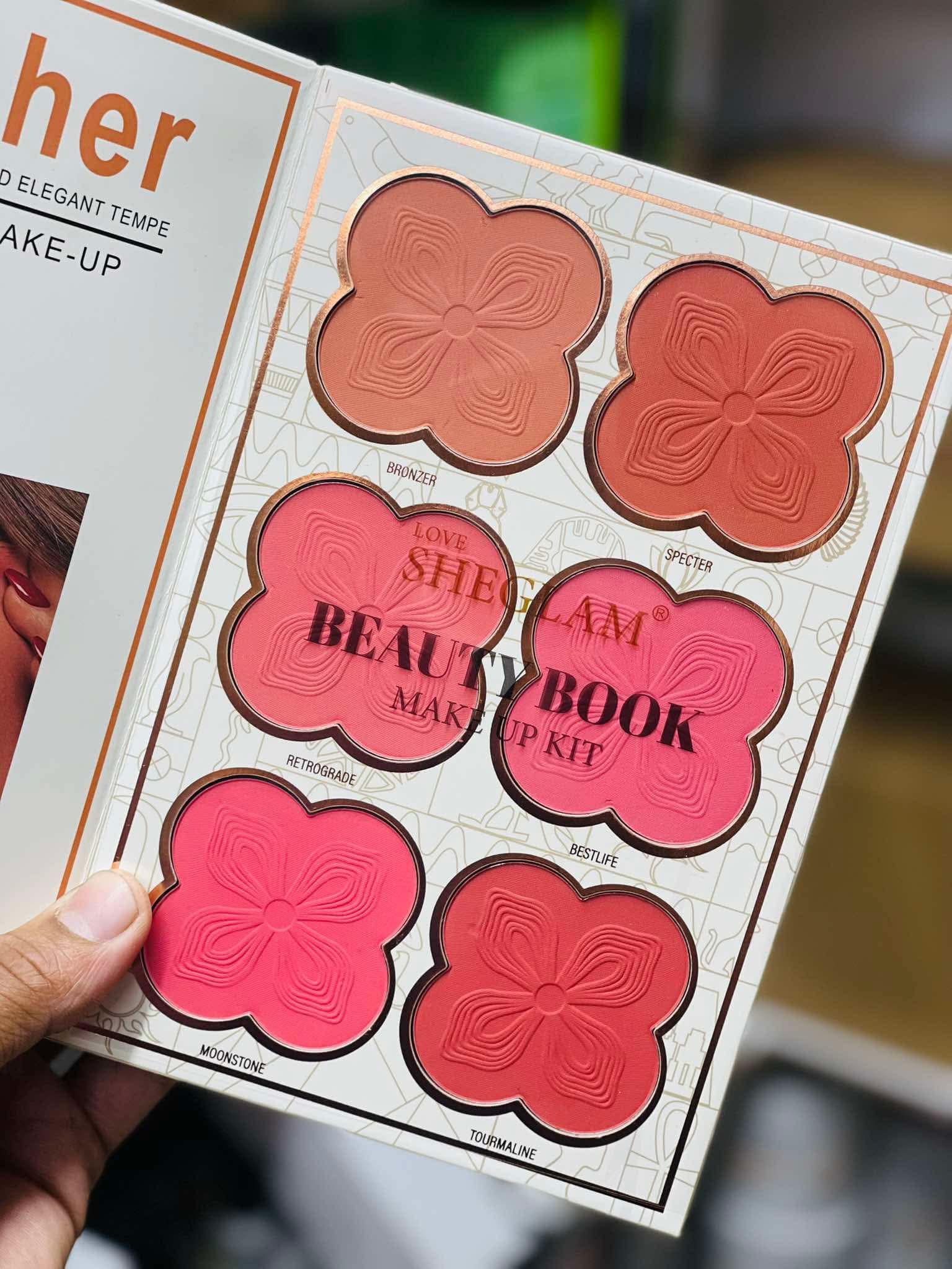 SHEGLAM 6 Fold All In One Makeup Book Palette – Complete Eyes, Face & Lip Makeup Kit