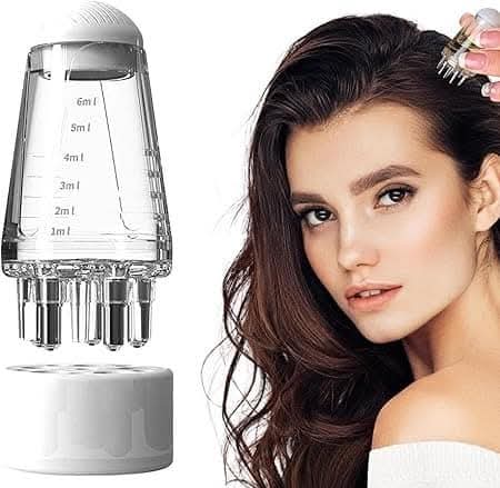 Mini Portable Oil Scalp Applicator - Hair Oil Applicator Bottle Scalp Massager - Oil 6 ml
