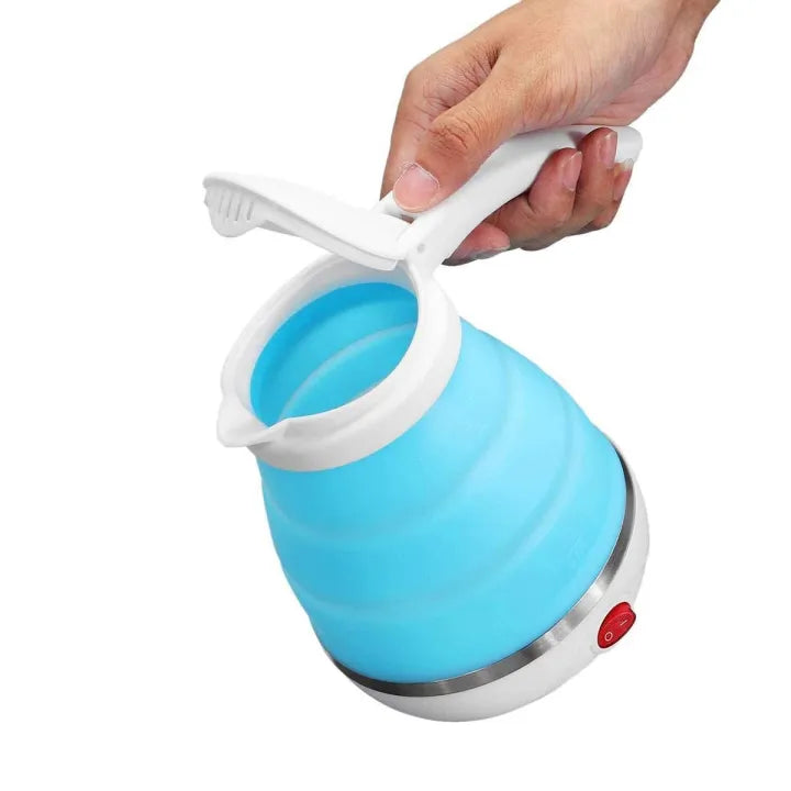 Foldable Electric Kettle 600 Watt 0.6 Litter - Foldable Silicon Portable Mini Travel Kettle Food Grade Heater for Boiling Water To Quickly Foldable Electric Kettle 600 Watt 0.6 Litter