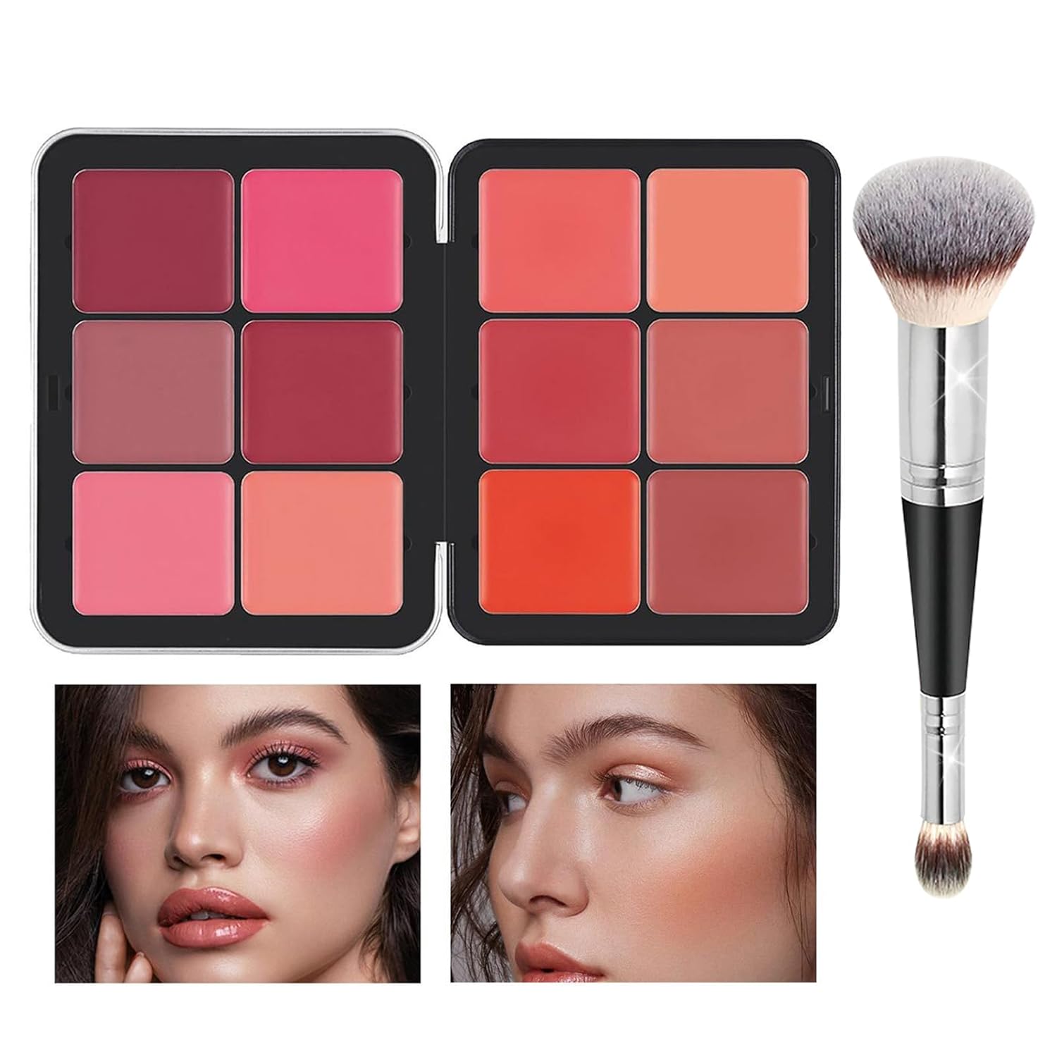 CARLA SECRET BLUSH AND CONCEALER PALLET - 12-Color Blush & Highlighter Palette – Long-Wear, Blendable, Matte Finish