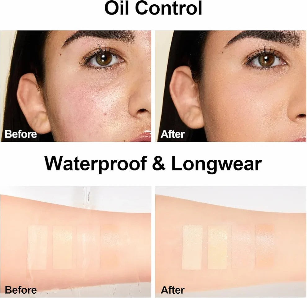FV Waterproof Liquid Foundation – Matte Oil Free | Medium Coverage | Lightweight | Longwear Flawless Finish | Conceals Pores | For Oily & Normal Skin