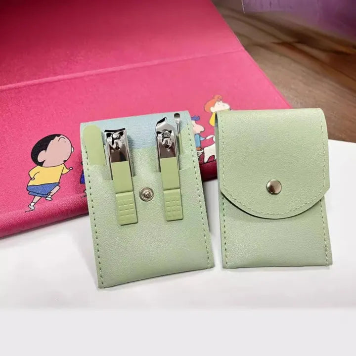 4pcs Manicure Set for Men and Women - Stainless Steel Earpick, Nail Clippers, Pedicure Nail Scissors Tools