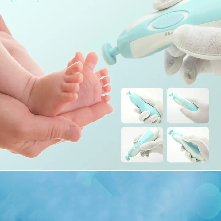 6 in 1 Baby Nail Trimmer Portable Electric Baby Manicure Pedicure Nail Clippers Infant Newborn Baby Nail Cutter