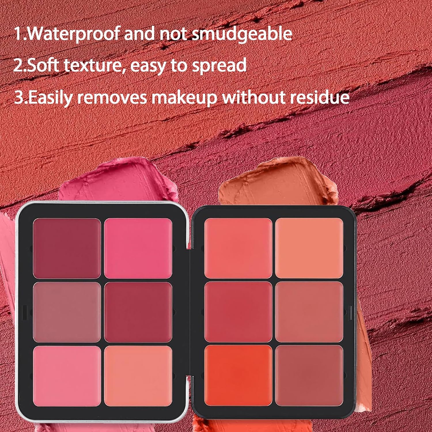 CARLA SECRET BLUSH AND CONCEALER PALLET - 12-Color Blush & Highlighter Palette – Long-Wear, Blendable, Matte Finish