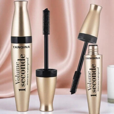 Yanqina Volume 1 Seconde Waterproof Mascara & Eyeliner – Smudge Proof Long Lasting Eye Makeup (Single / Combo)