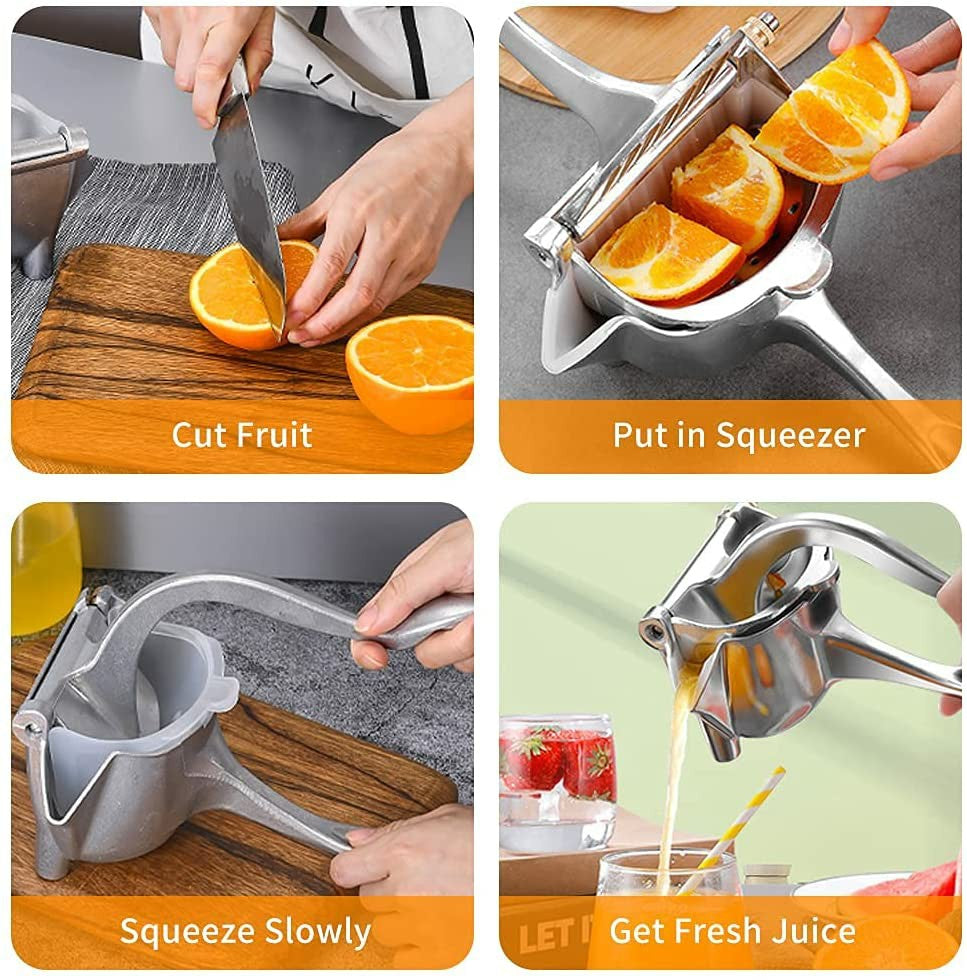 Manual Hand Press Juicer Squeezer Household Fruit Juicer Extractor – Easy Citrus Juice Maker