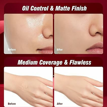 FV Waterproof Liquid Foundation – Matte Oil Free | Medium Coverage | Lightweight | Longwear Flawless Finish | Conceals Pores | For Oily & Normal Skin
