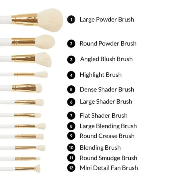 BH Cosmetics There's Snowbody Like You - 12 Pc Brush Set