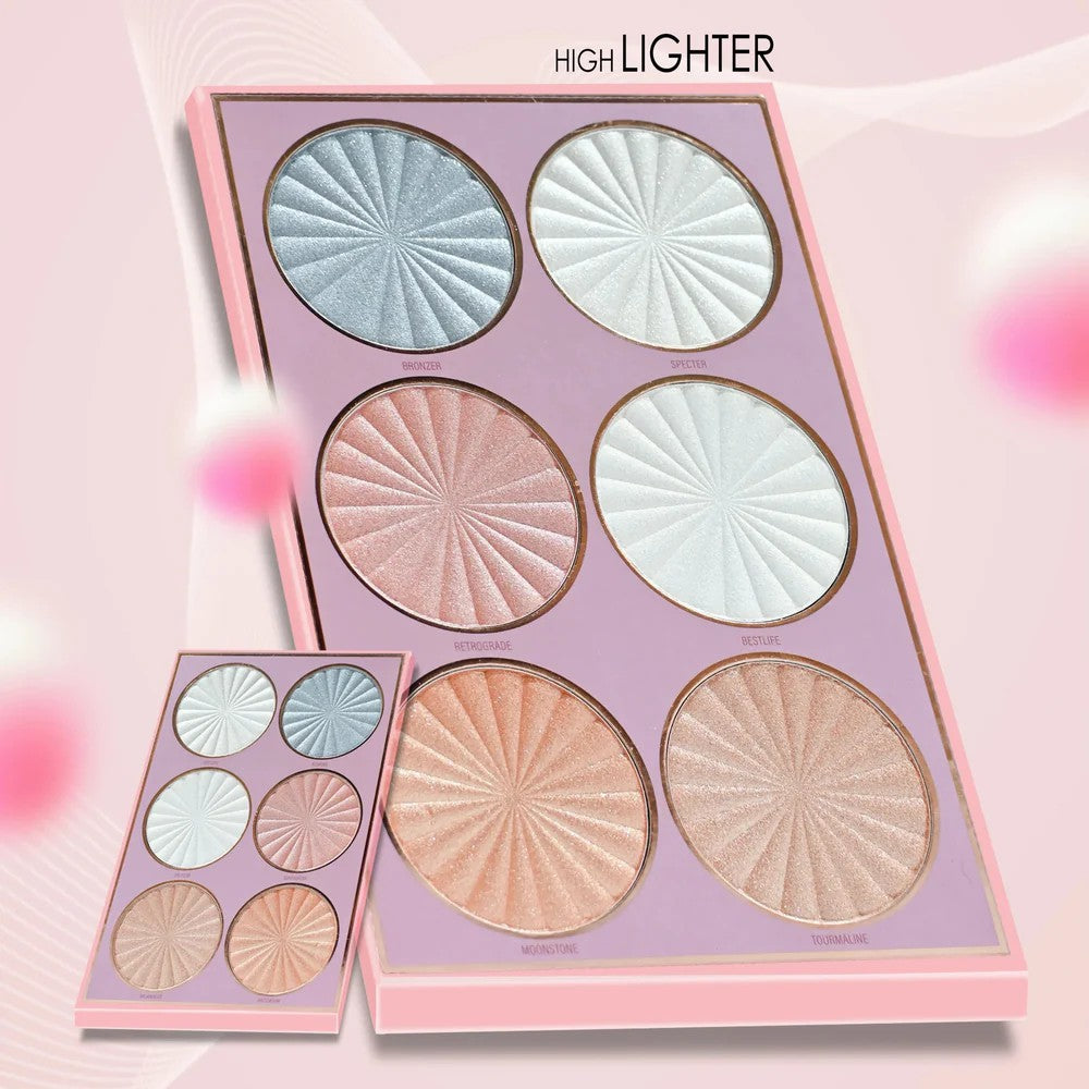Mocullare 5 In 1 Makeup Book Palette – All-in-One Eyeshadow, Blusher, Highlighter, Lipstick & Concealer Kit for Girls & Women
