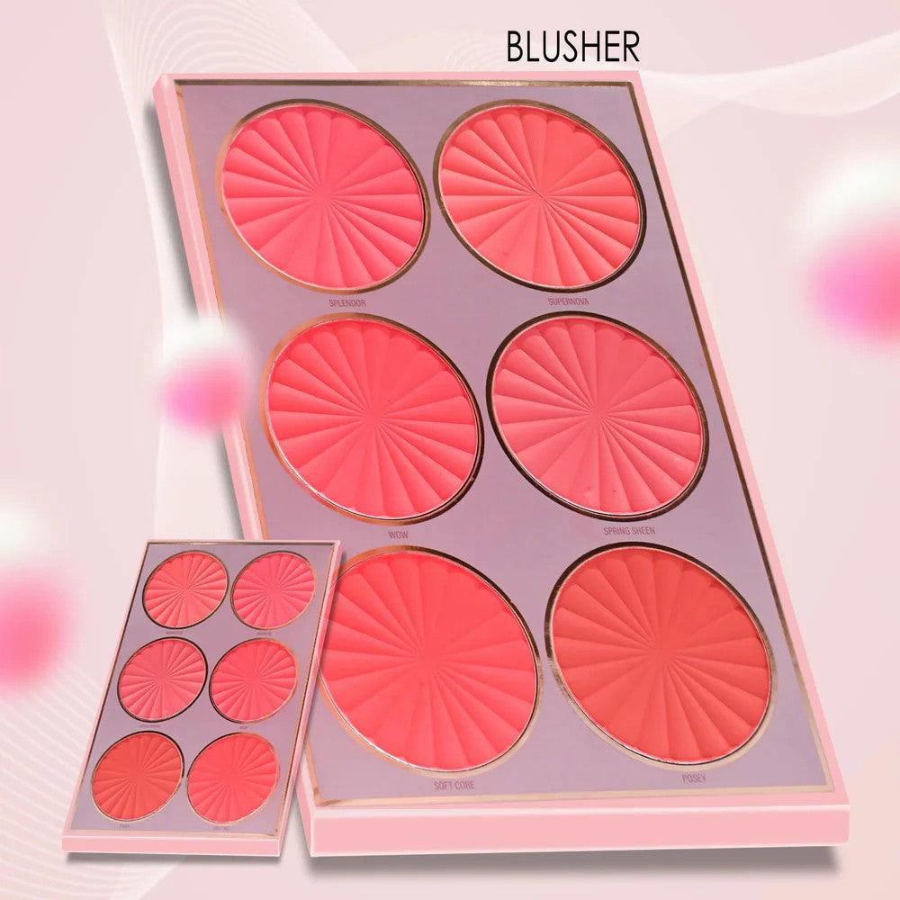 Mocullare 5 In 1 Makeup Book Palette – All-in-One Eyeshadow, Blusher, Highlighter, Lipstick & Concealer Kit for Girls & Women