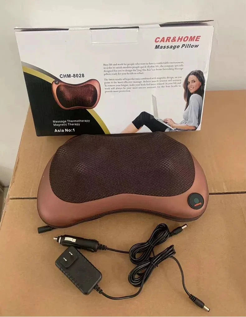 Car & Home Neck Massage Pillow | Electric Neck Massager Cushion | Neck, Back & Shoulder Cushion Muscle Reliever Car | Back Neck Massage Pillow with Heating Function
