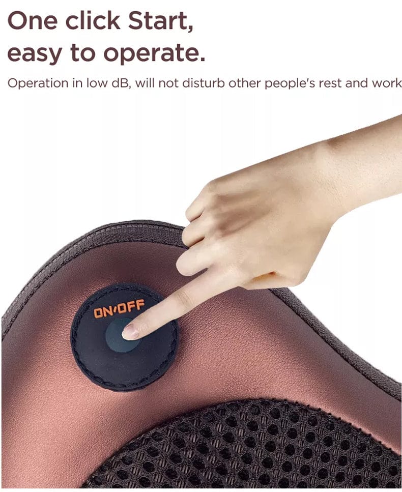 Car & Home Neck Massage Pillow | Electric Neck Massager Cushion | Neck, Back & Shoulder Cushion Muscle Reliever Car | Back Neck Massage Pillow with Heating Function