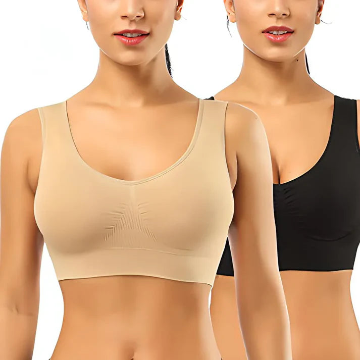 Buy 1 Get 1 Free Imported Soft Cotton Non Padded Bra - Brief Brassiere (Brazier), Blouse for Girls, Women & Ladies
