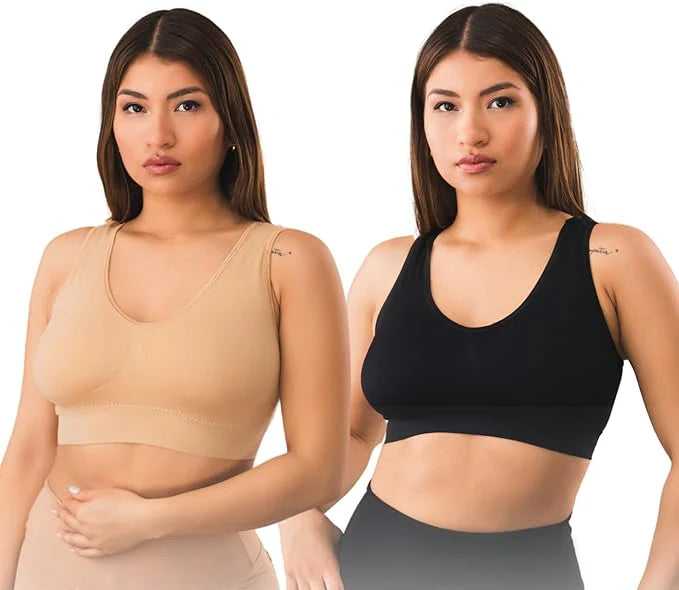 Buy 1 Get 1 Free Imported Soft Cotton Non Padded Bra - Brief Brassiere (Brazier), Blouse for Girls, Women & Ladies