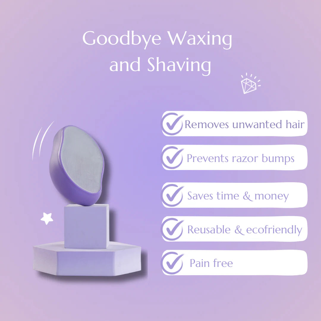 Painless Crystal Hair Remover Tool - Nano Glass Body Hair Eraser