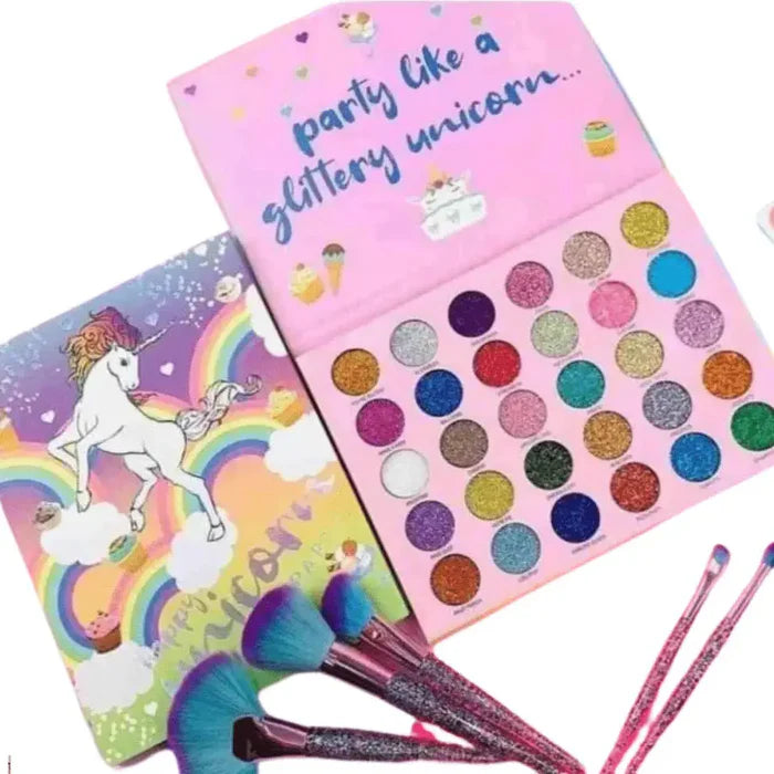Happy Unicorn 30-Color Glitter Party Romanky Eyeshadow, Eyeshadow, Glitter eyeshadow