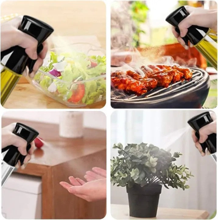 1Pc Oil Sprayer for Cooking Oil, Olive Oil Dispenser, Glass Spray Bottles, Vinegar Soy Sauce, Oil Mister for Air Fryer Cooking Gadgets Accessories, Used for Baking, Frying, BBQ, Roasting, Grilling