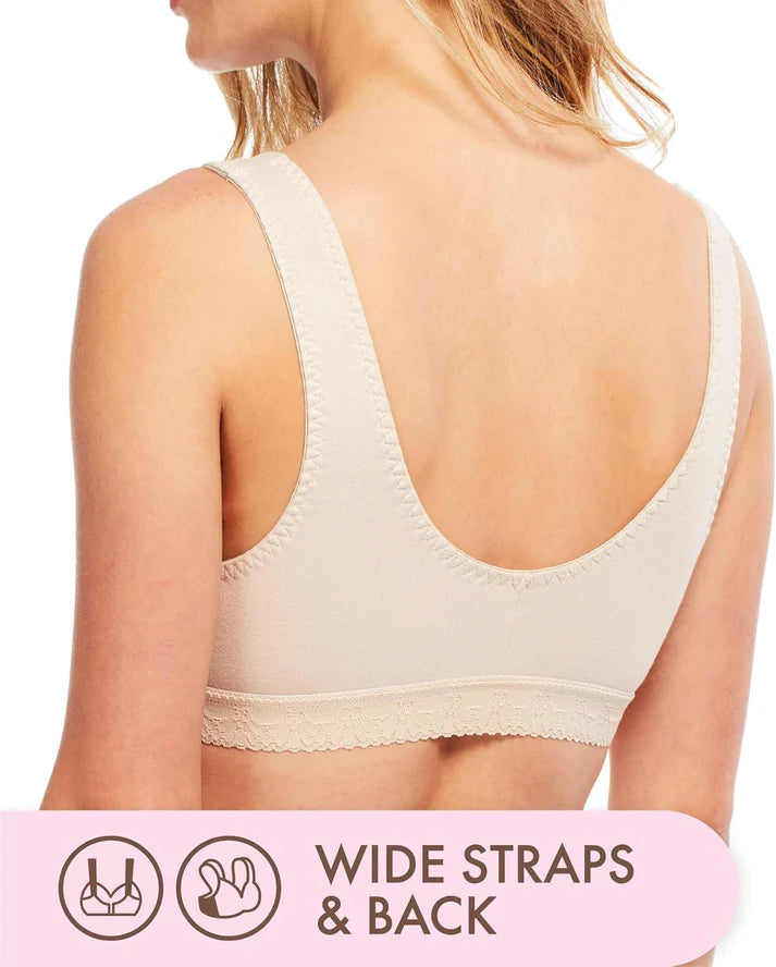Buy 1 Get 1 Free Full-Freedom Front Closure Wireless Cotton / Jersy Bra - Front Open Bras