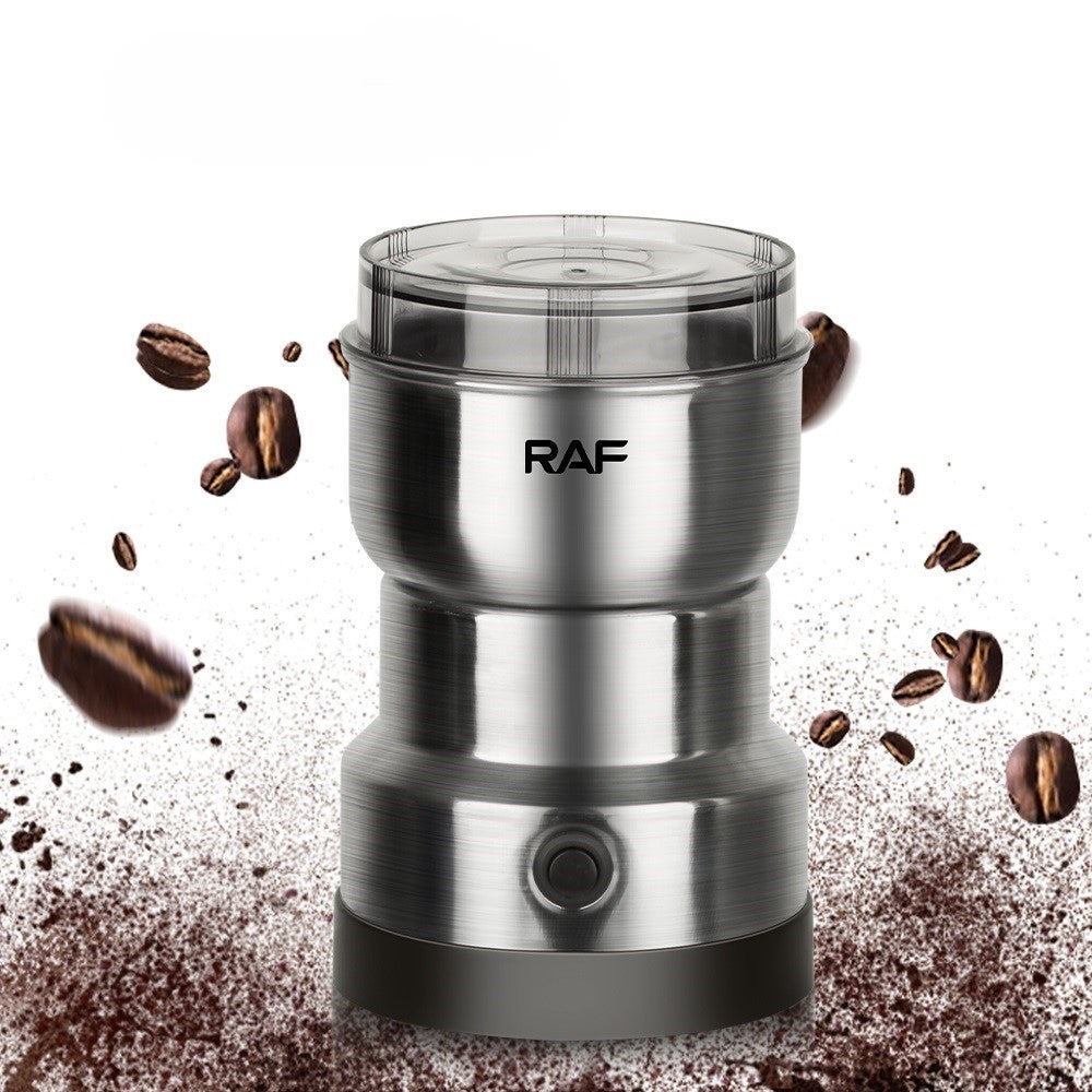 Electric Coffee & Spice Grinder – 4 Blades, Heavy Duty Mini Coffee Machine - Stainless Steel Electric Dry Mill RAF R-7113 – Spice, Masala & Coffee Grinder – 300W