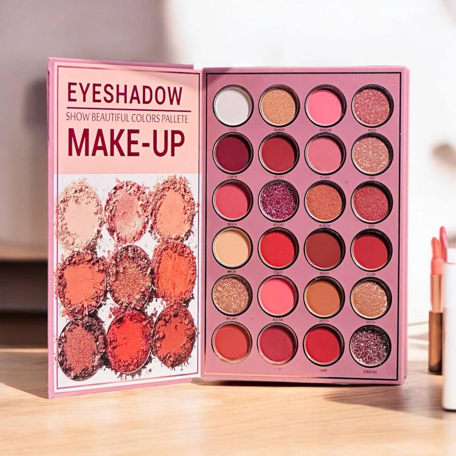 Mocallure 5 Pages Makeup Book – New Flower Version | Eyeshadow, Blush, Highlighter, Lipstick & Concealer Palette
