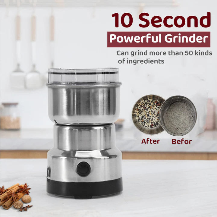 Electric Coffee & Spice Grinder – 4 Blades, Heavy Duty Mini Coffee Machine - Stainless Steel Electric Dry Mill RAF R-7113 – Spice, Masala & Coffee Grinder – 300W