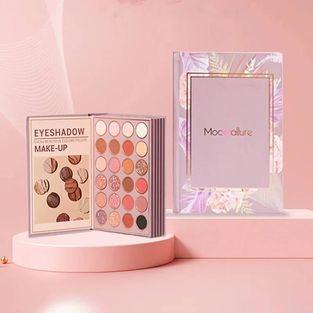 Mocullare 5 In 1 Makeup Book Palette – All-in-One Eyeshadow, Blusher, Highlighter, Lipstick & Concealer Kit for Girls & Women