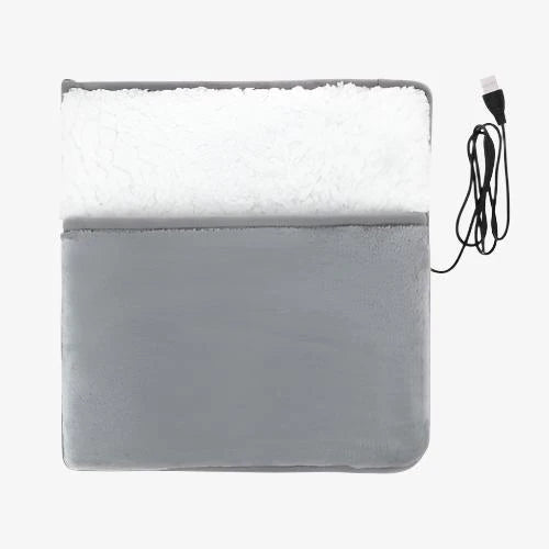 Electric Foot Heating Pad USB Charging Soft Plush Washable Foot Warmer Heater, Improve Sleeping Household Foot Warming Mat, Feet Warmer