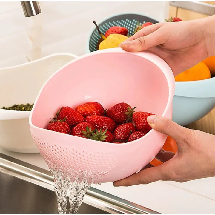 Multi-Functional Draining Basket | Kitchen Sink Strainer Bowl | Fruit Rinser & Vegetable Washing Container