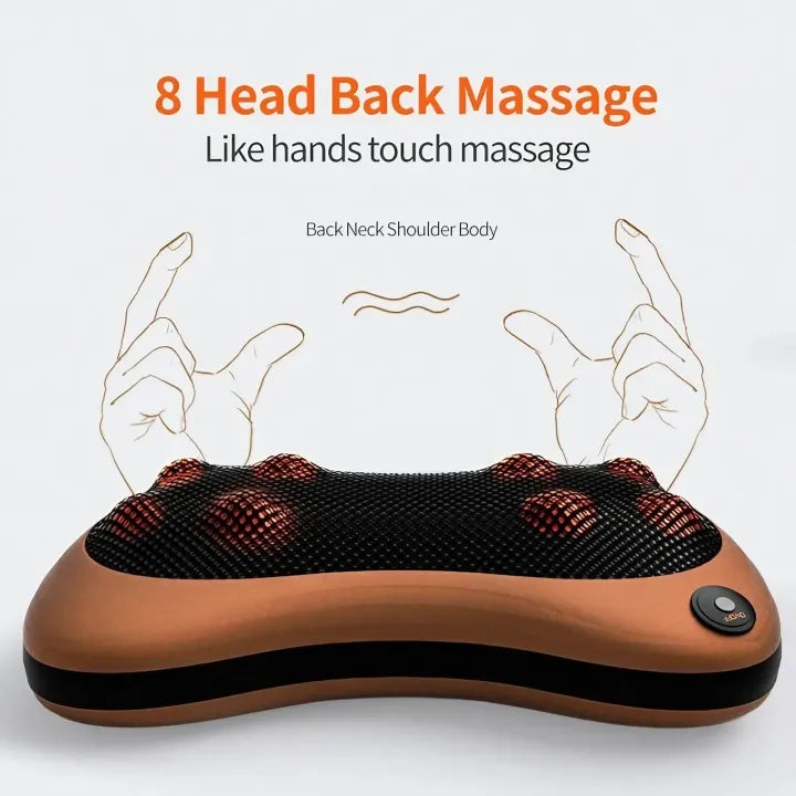 Car & Home Neck Massage Pillow | Electric Neck Massager Cushion | Neck, Back & Shoulder Cushion Muscle Reliever Car | Back Neck Massage Pillow with Heating Function