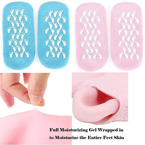 Moisturizing Spa Gel Socks - Crack Heals Moisturizing Gel Socks - Silicone Gel Moisturizing Ultra Soft Spa Socks