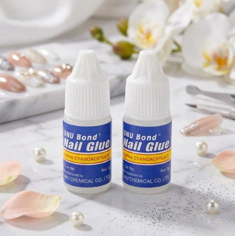 Pack of 5 Artificial Nails Glue 3g – Professional Nail Tip Glue for Press On Nails, Acrylic Nails & Fake Nails Strong Adhesive