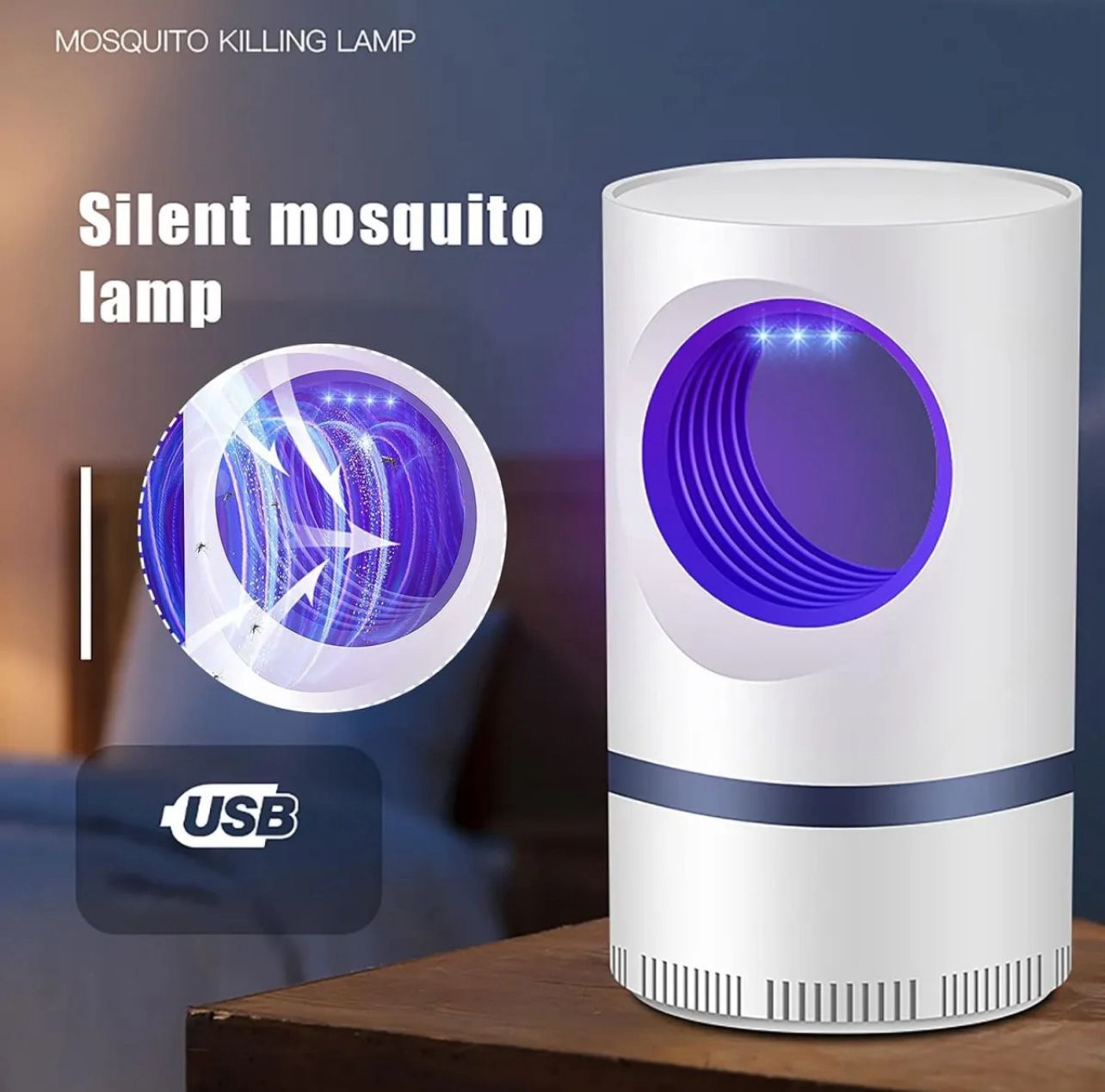 Mosquito Killer Lamp - Mosquito Trap Lamp, Electric Anti Mosquitoes Eliminator, Mosquito Trap Lantern Repellent Lamp, Home Bedroom Outdoor Insect Killer